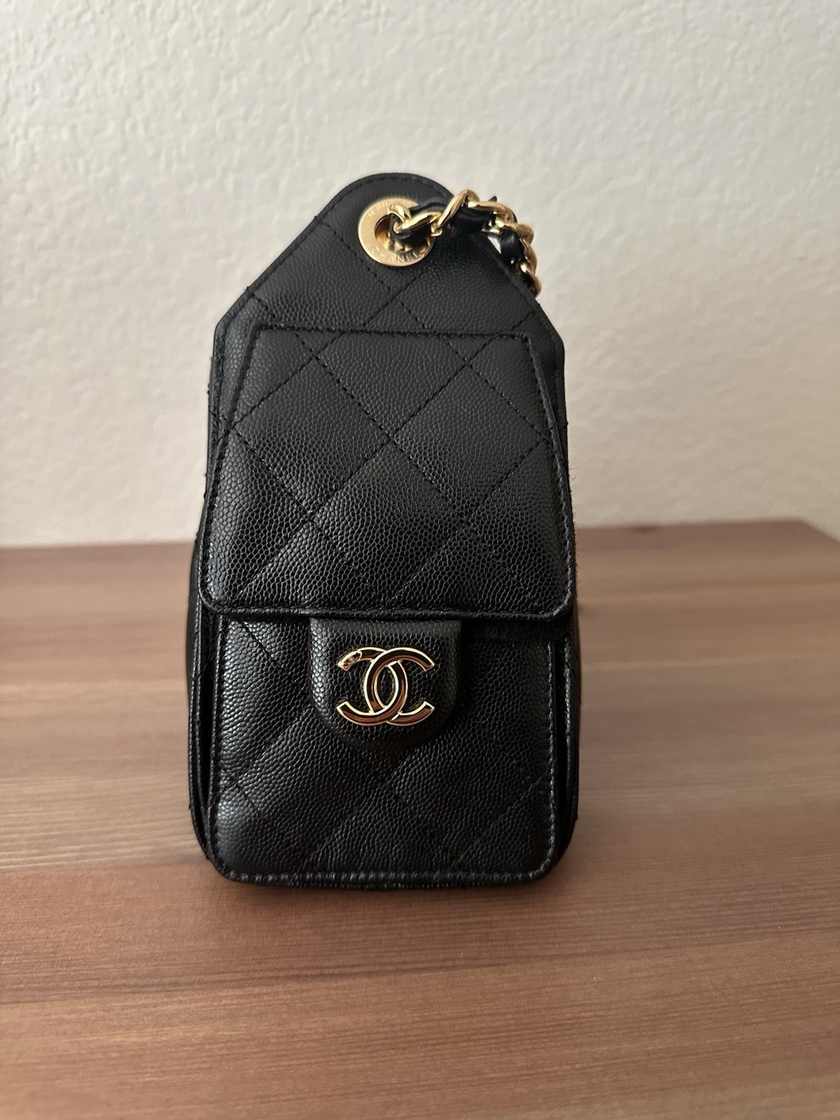CHANEL 25 mini bag in black