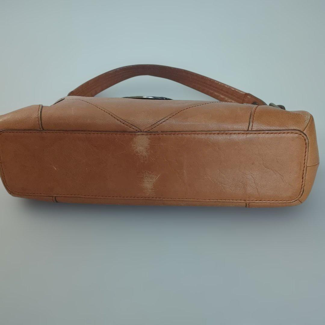 Chloe Vintage Brown Leather Small Shoulder Bag Gold Hardware Made Italy