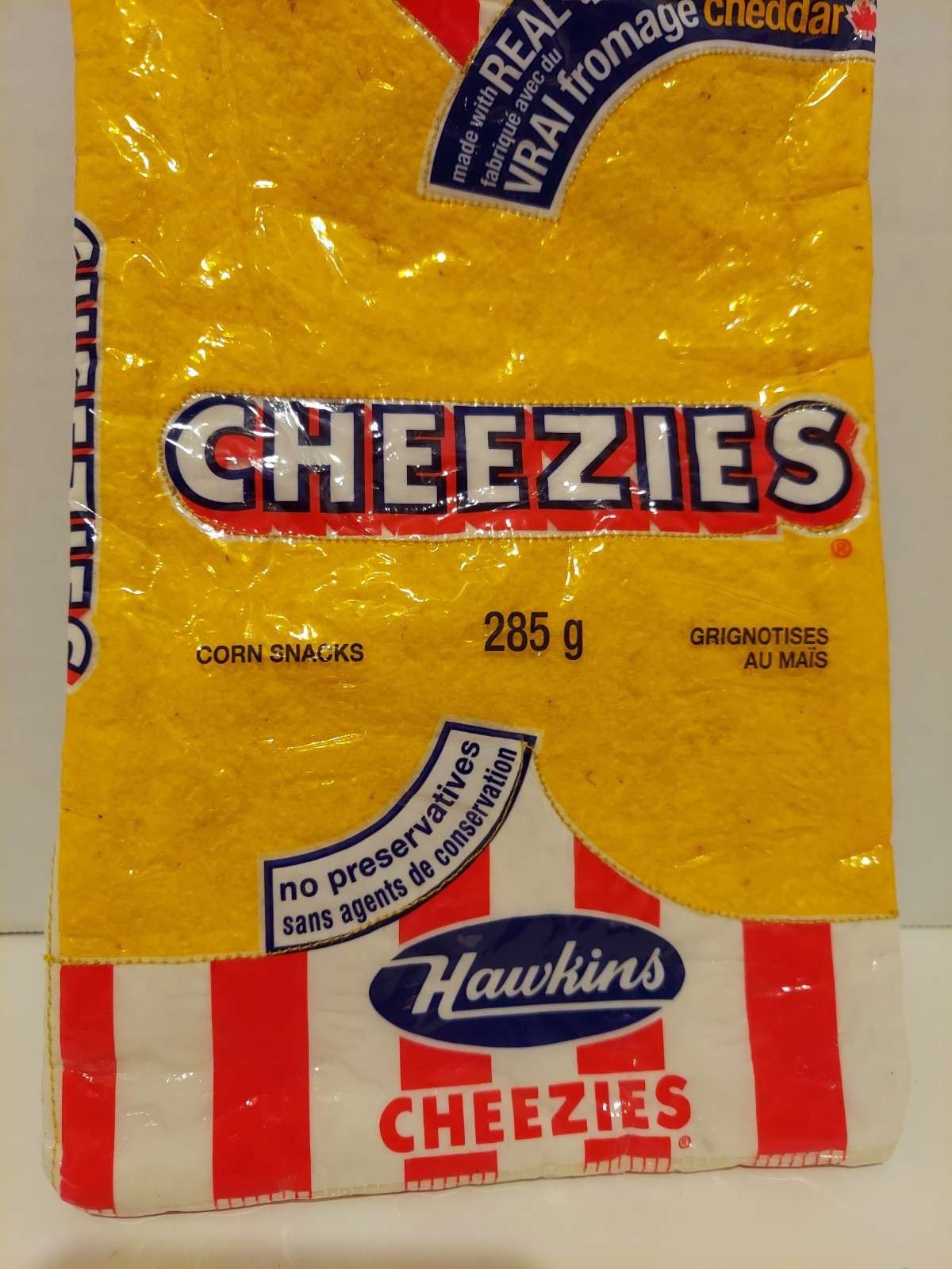Handmade Hawkins Cheezies Bag Lined w/ Zipper Recycled Upcycled Repurposed