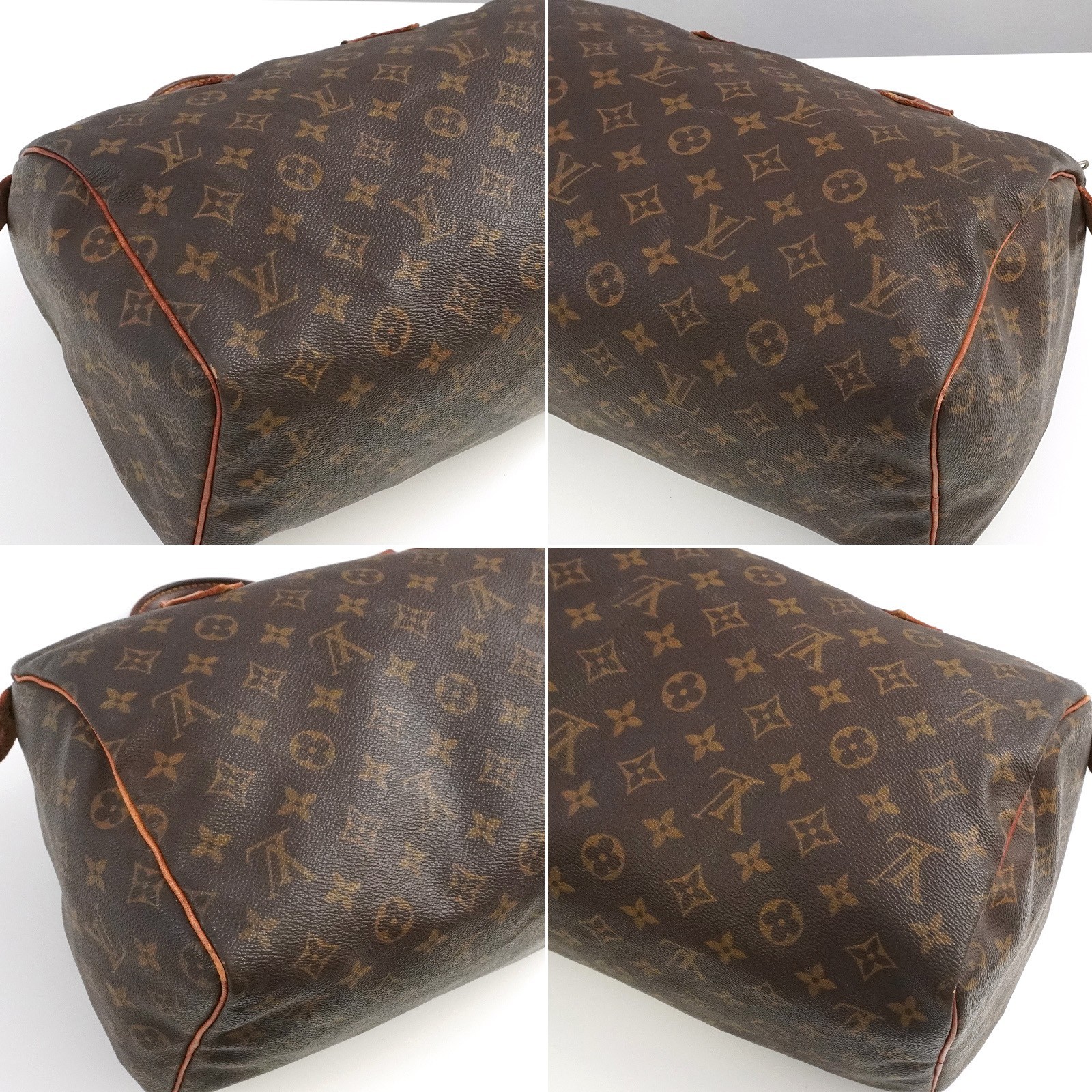 LOUIS VUITTON LV Monogram Speedy 30 M41526 Hand Bag 891FC Brown Auth #58041A