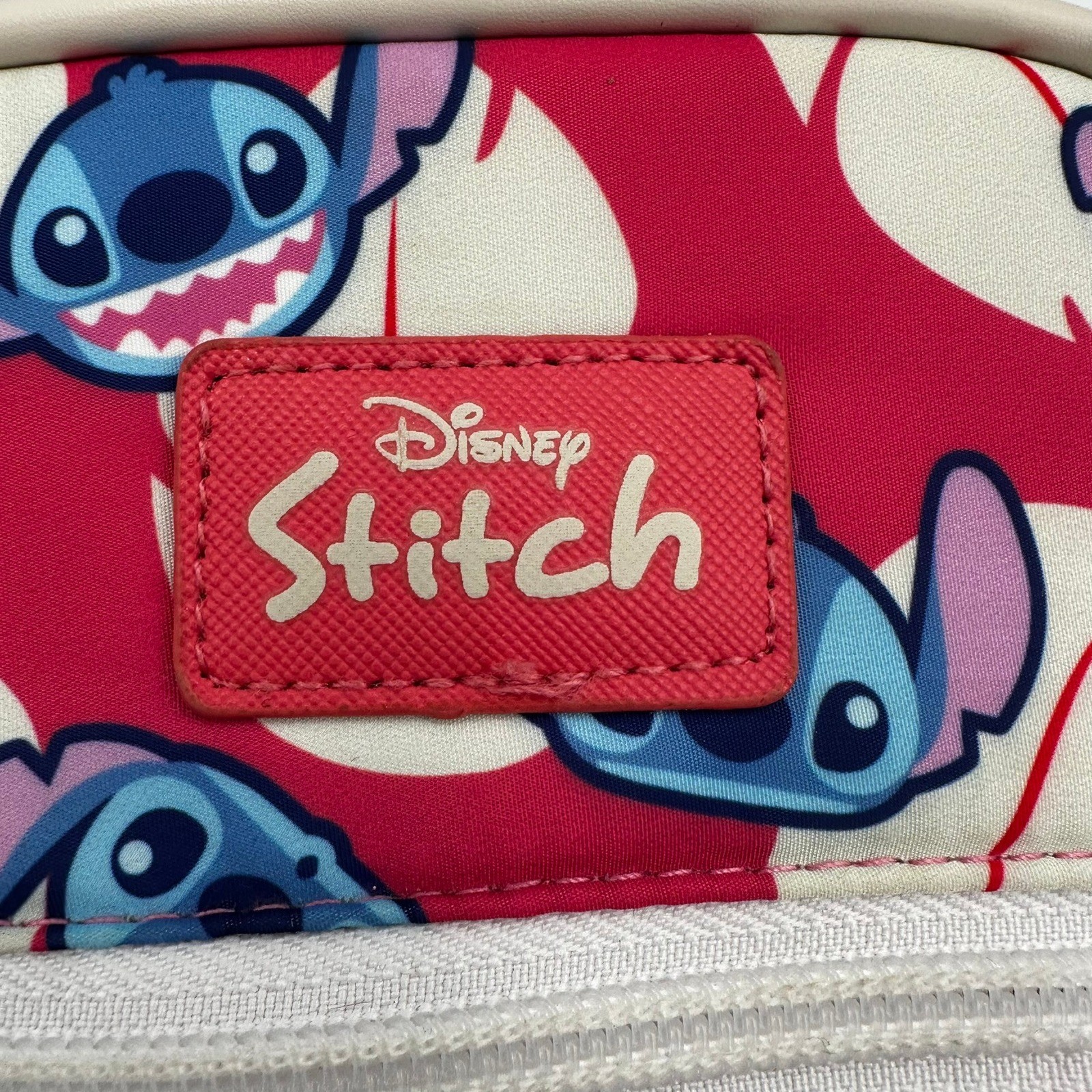 Disney Stitch Crossbody Bag Purse BioWorld Red White Blue Character Print Cute