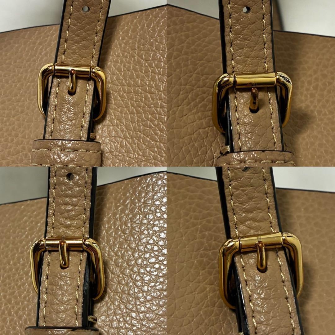 COACH Molly Tote 25 Brown Leather 2WAY Shoulder Bag