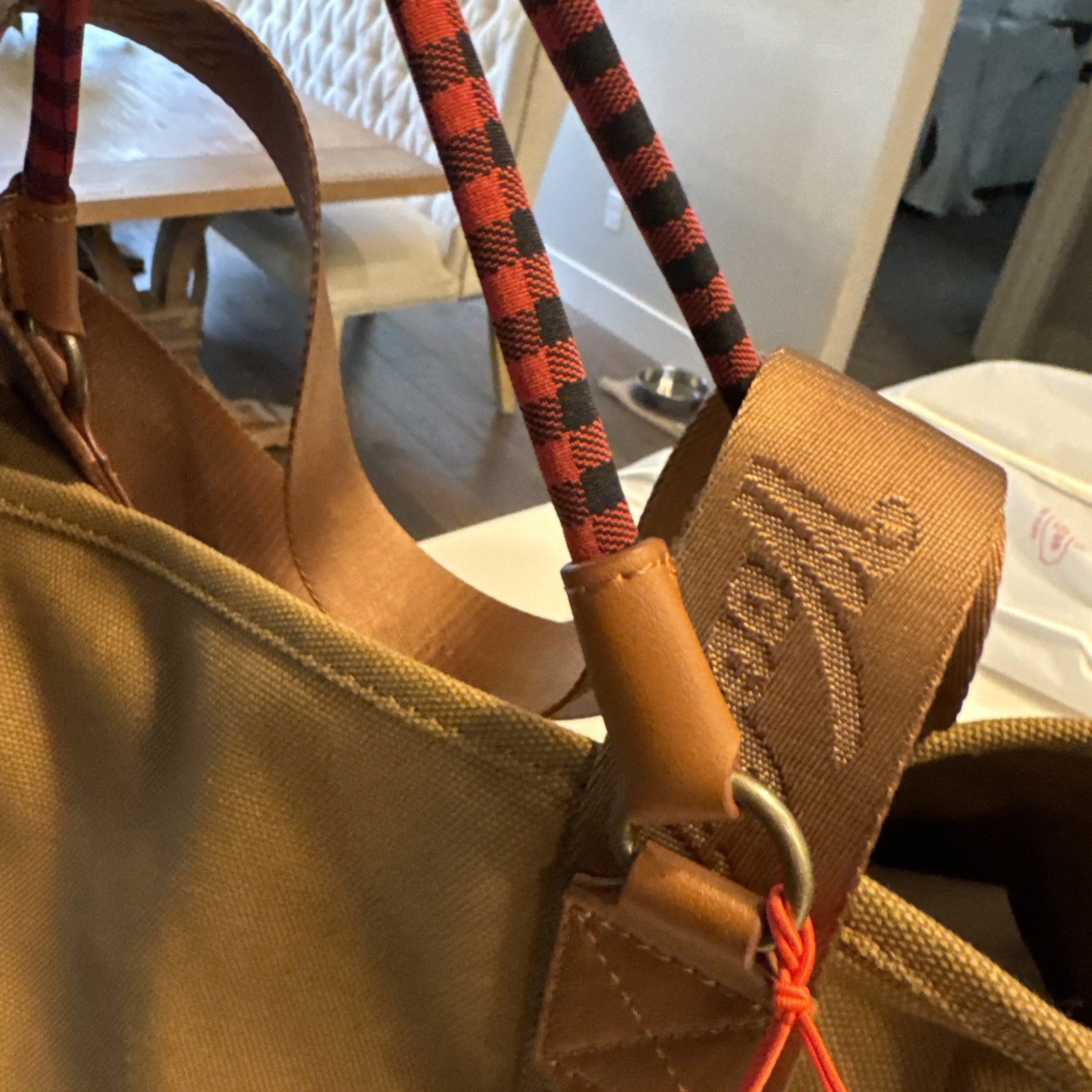 Woolrich x Target Large Canvas Tote bag Khaki Brown NWT