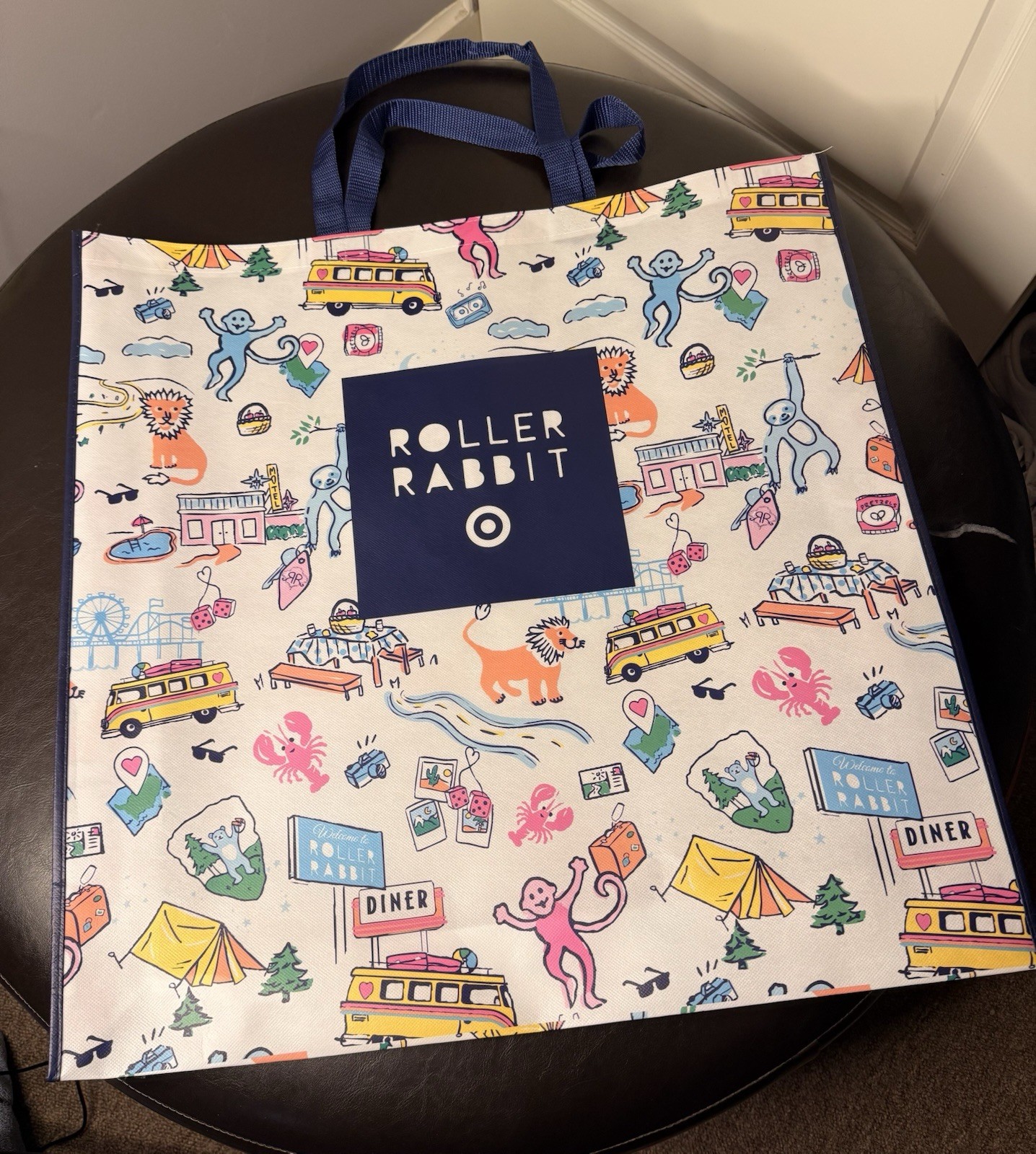 ROLLER RABBIT x TARGET TOTE BAG 24”x24” NEW