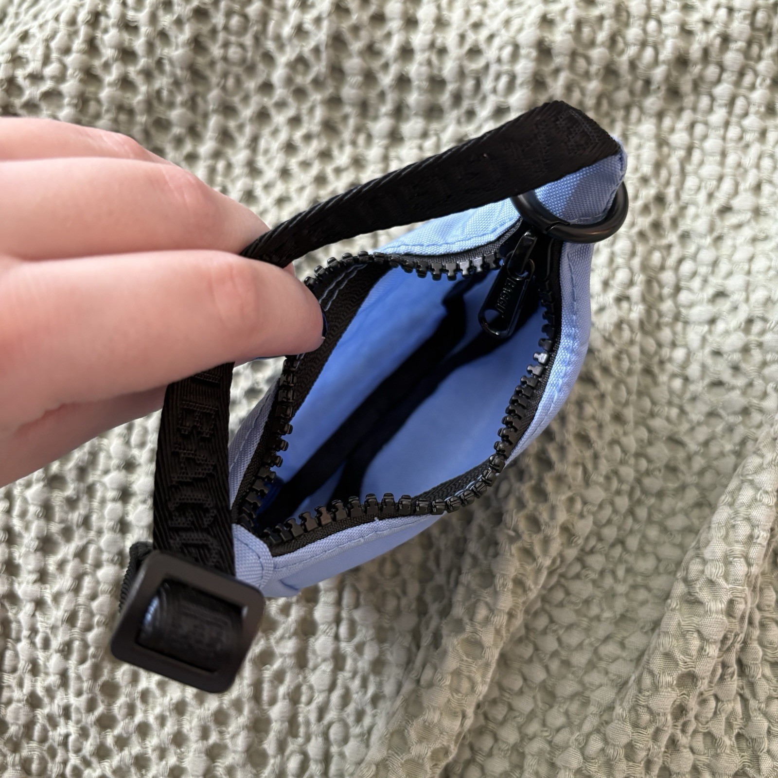 Baggu Light Blue Mini Crescent Keychain Charm 🩵 Like new without tags!