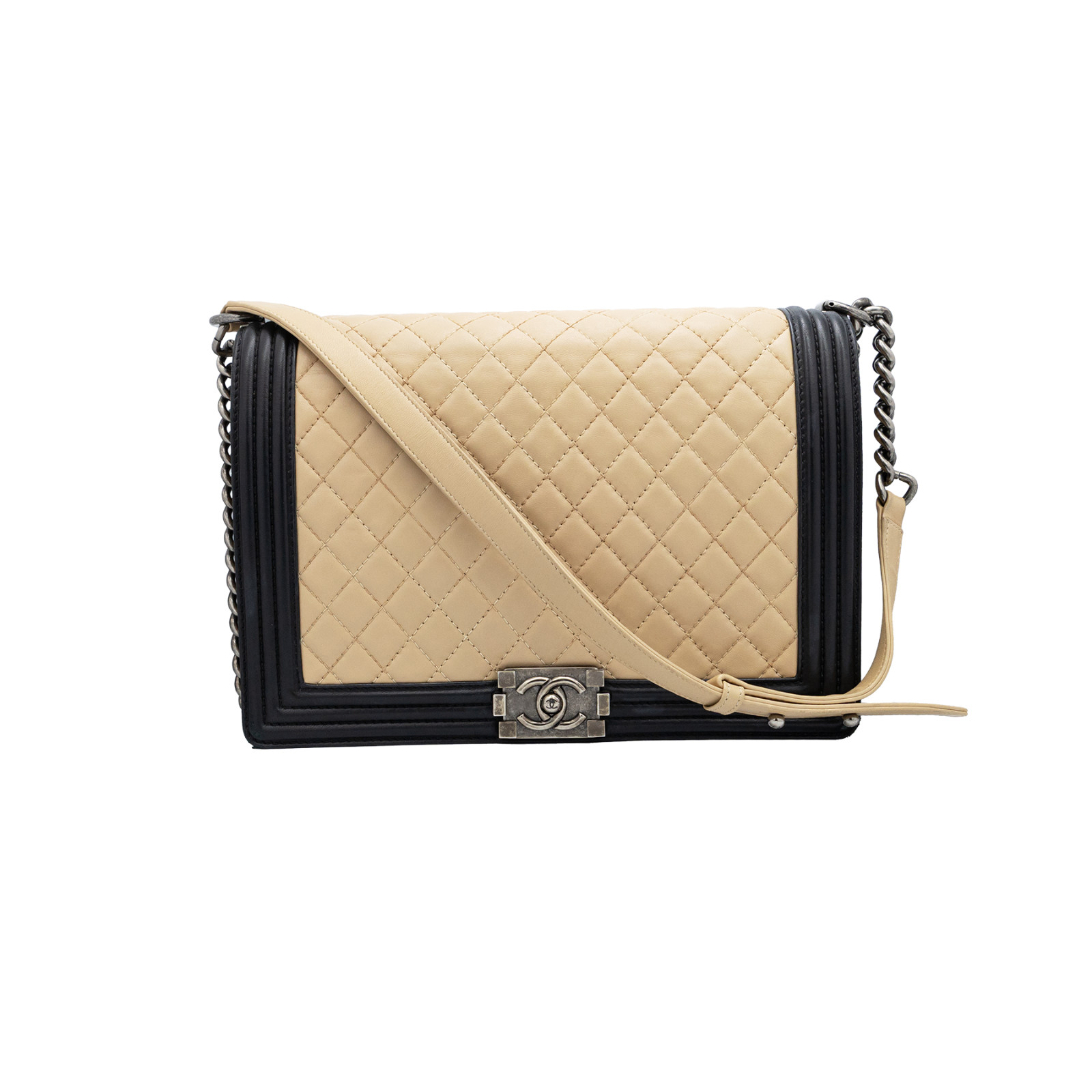 Chanel Bicolor Le Boy Large Flap Bag
