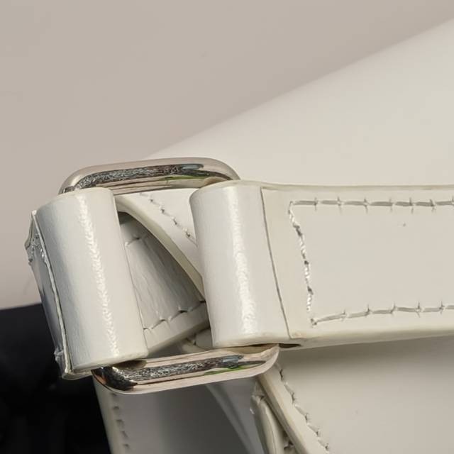 CELINE White Trapeze triomphe Shoulder Bag Crossbody Bag