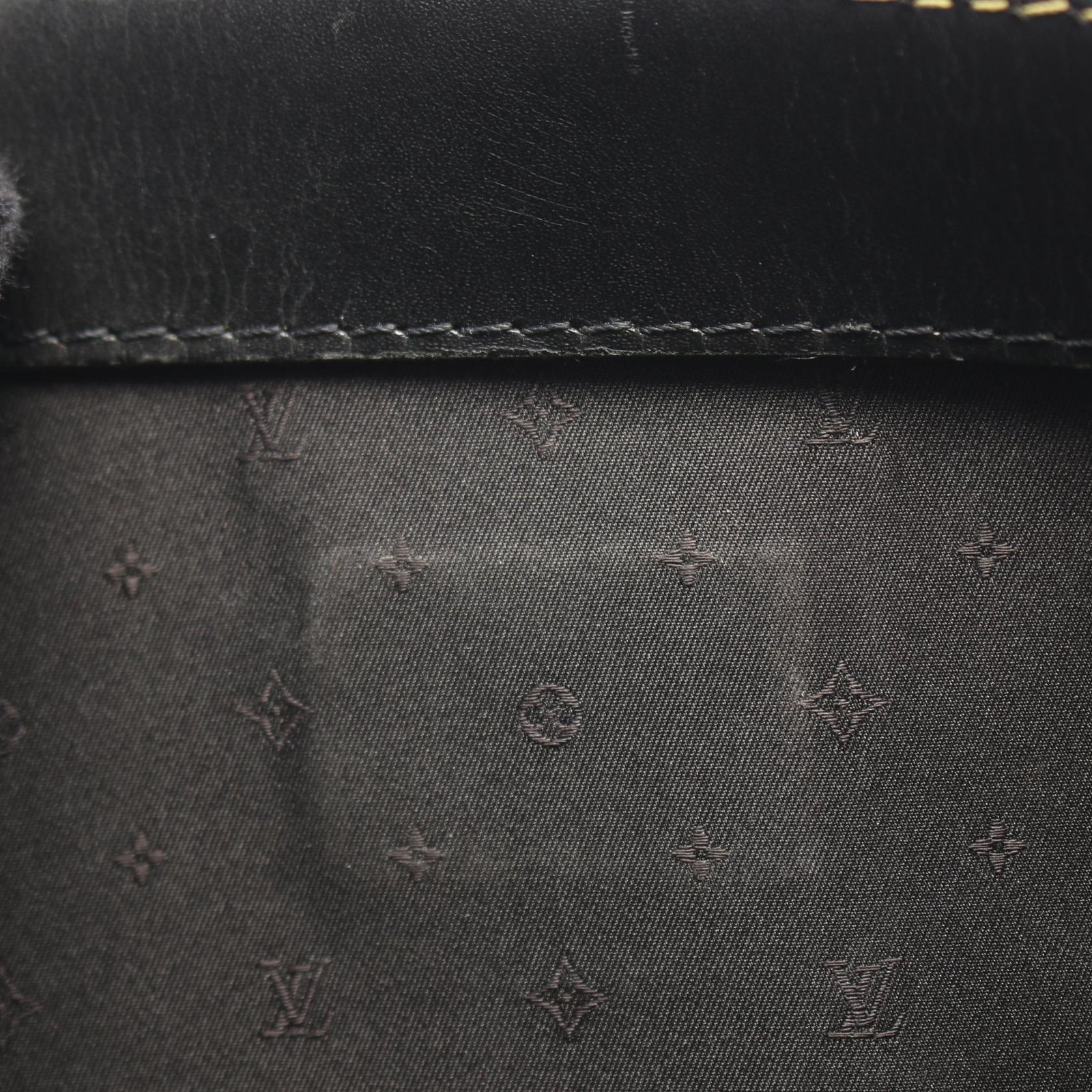LOUIS VUITTON Le Fabuleux Shoulder Handbag M91812 Suhali leather Black Used LV