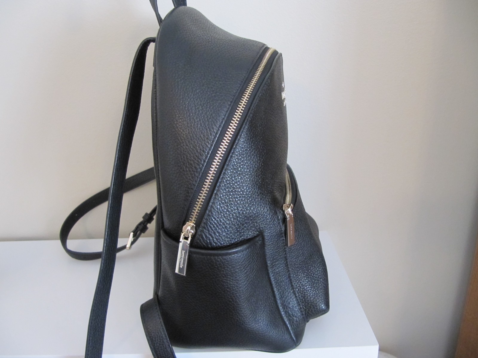 Kate Spade New York Leila Women’s Medium Dome Backpack Pebbled Blk Leather