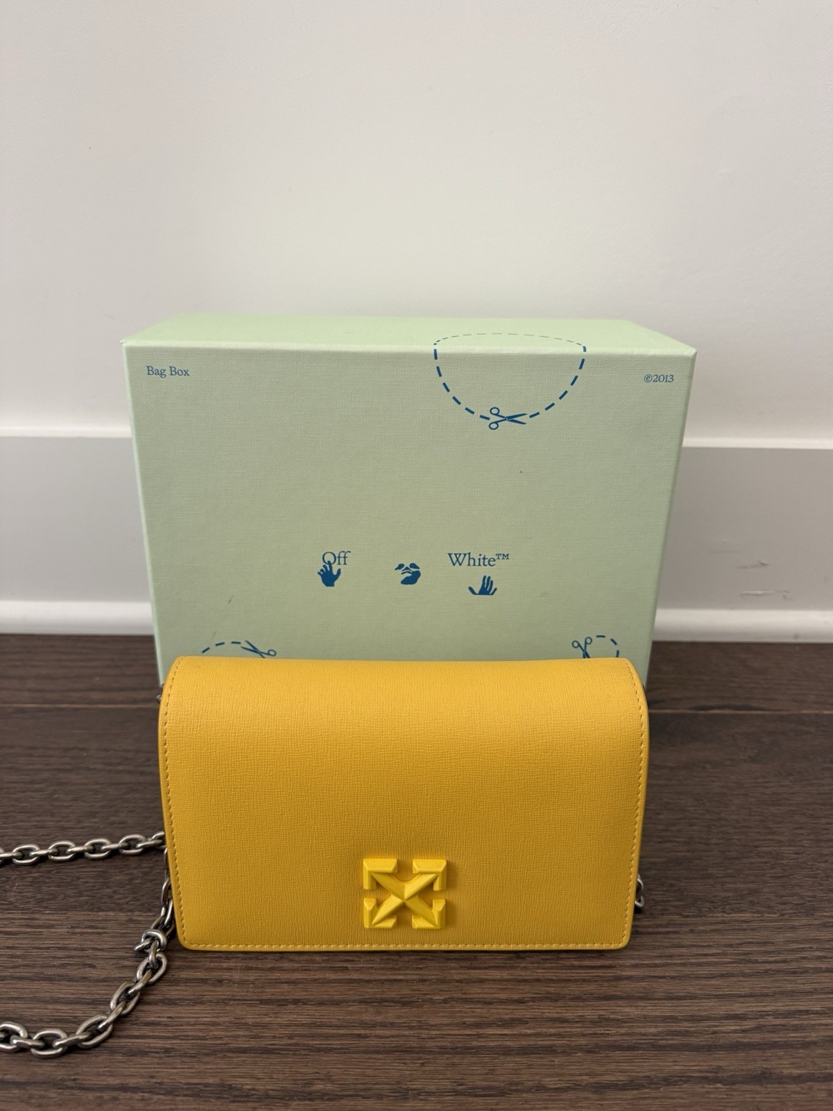 Off-White Jitney Bag Yellow Cross Body Bag Women’s