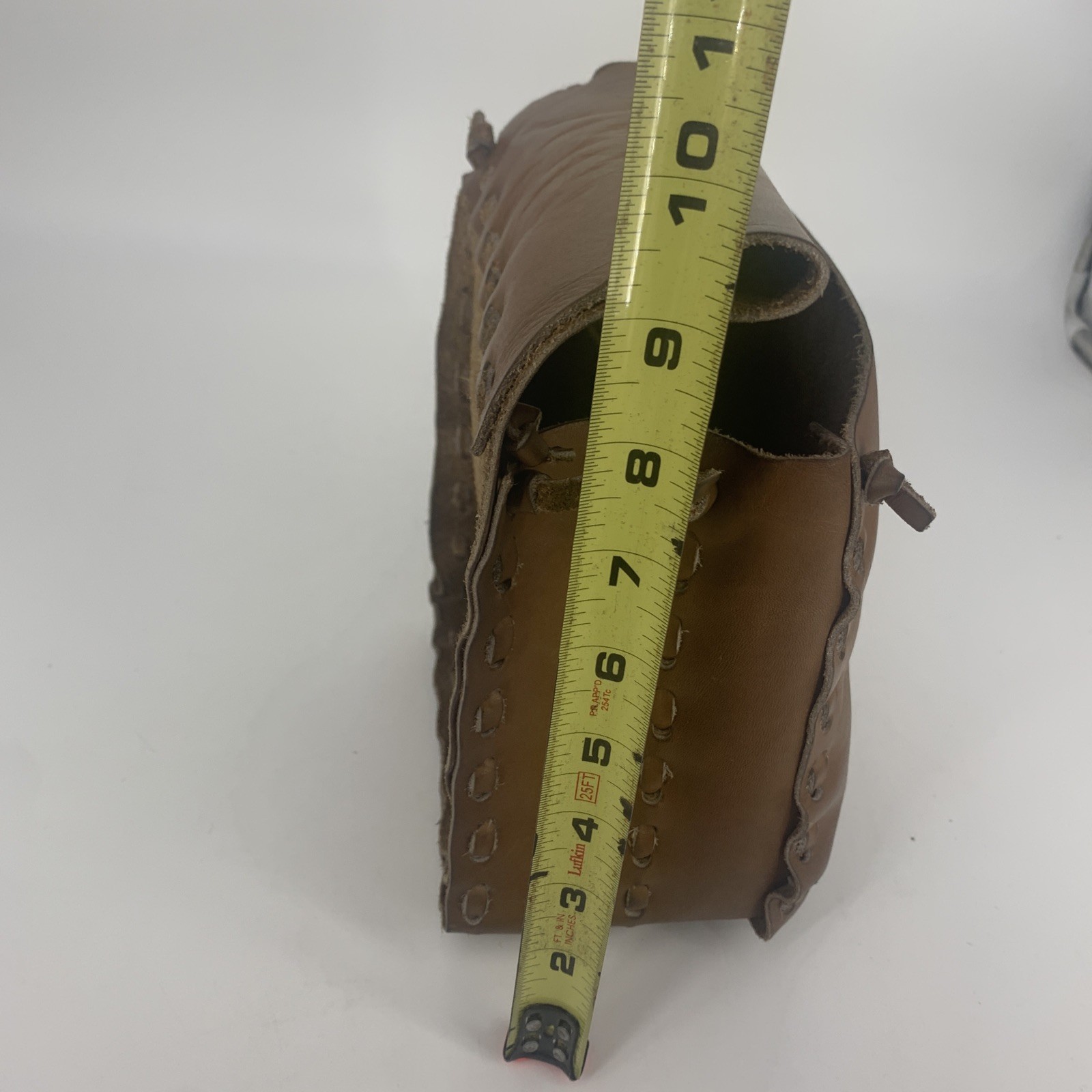 Leather Saddle Bag open style