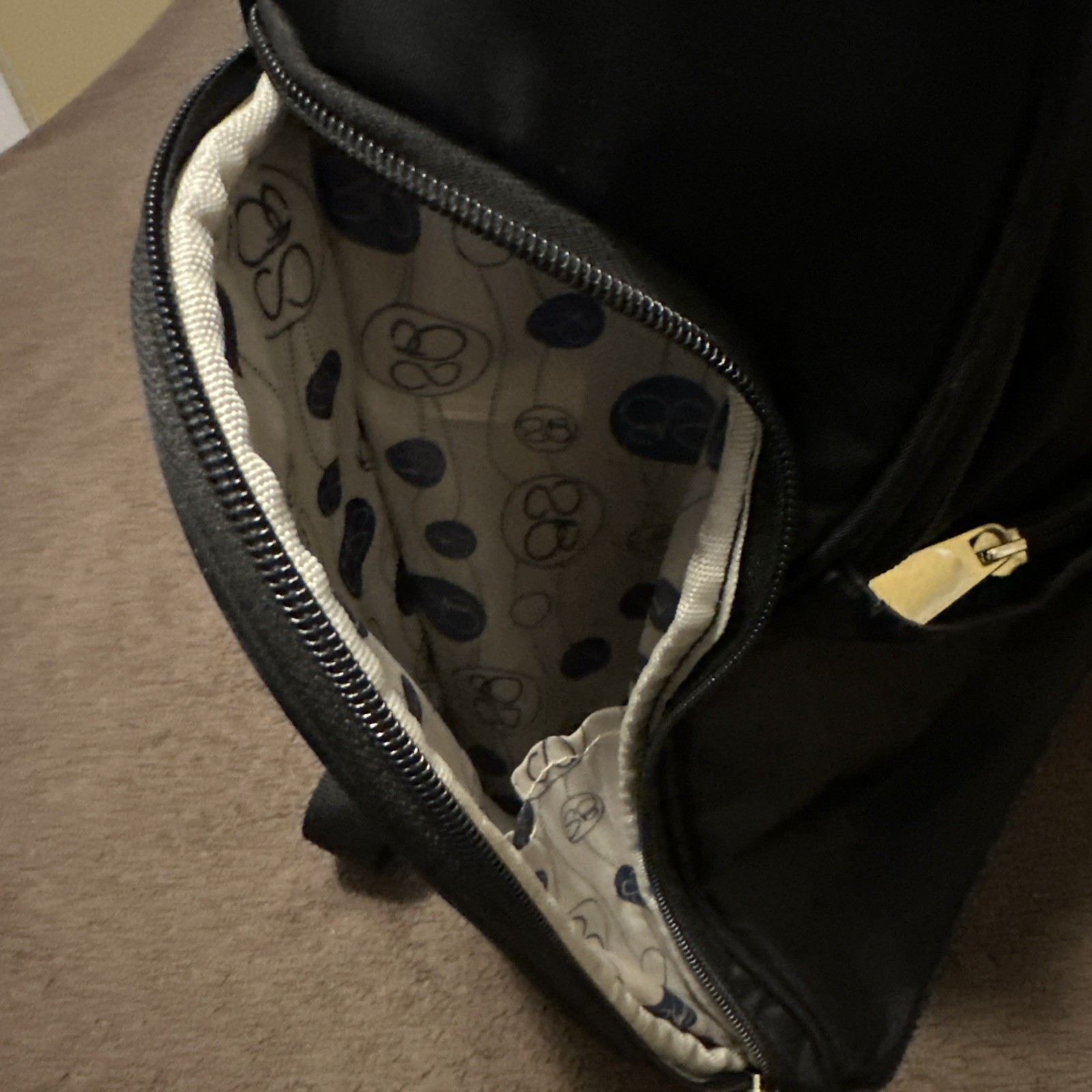 Samantha Brown Burgundy Nylon Travel Backpack Laptop Bag Croc Accent