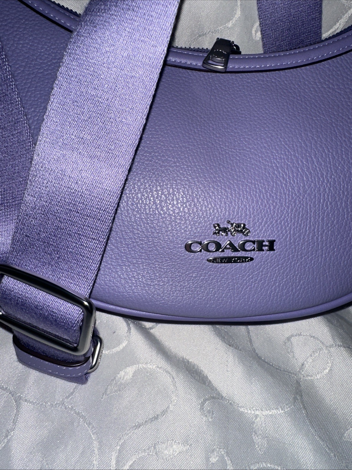 COACH ARIA SHOULDER/CROSSBODY BAG GENUINE LEATHER VIOLET BNWT
