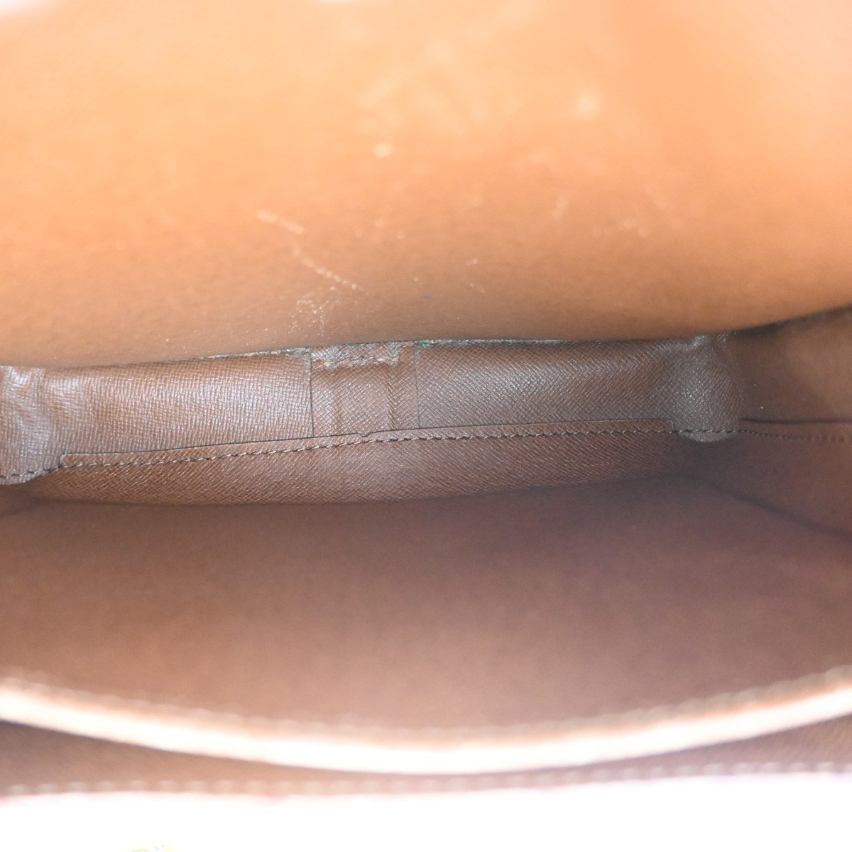 LOUIS VUITTON Cartouchiere MM Shoulder Bag Monogram Leather Brown M51253 89PA181