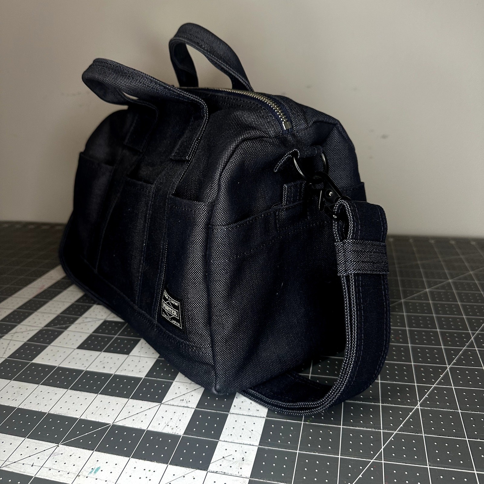 Porter Yoshida & Co Navy Canvas Handbag