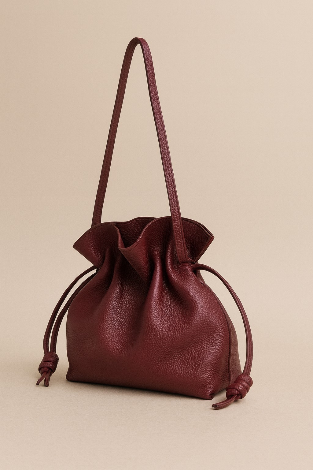 Small Crossbody Bag – Brown| Trendy Knotted Design | Made in Italy