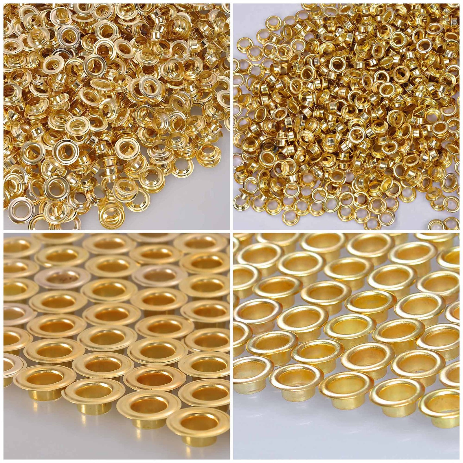 Yescom 8000pcs 1/4″ 3/8″ 1/2″ Grommet & Washers Kit Leather Bags Signs Poster