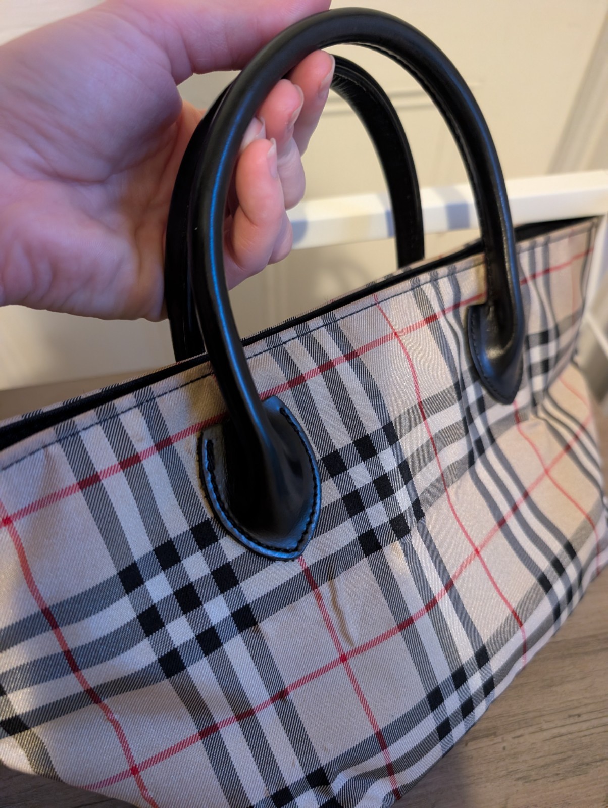 Burberry Blue Label Nova Check Mini Tote Vintage Authenticated
