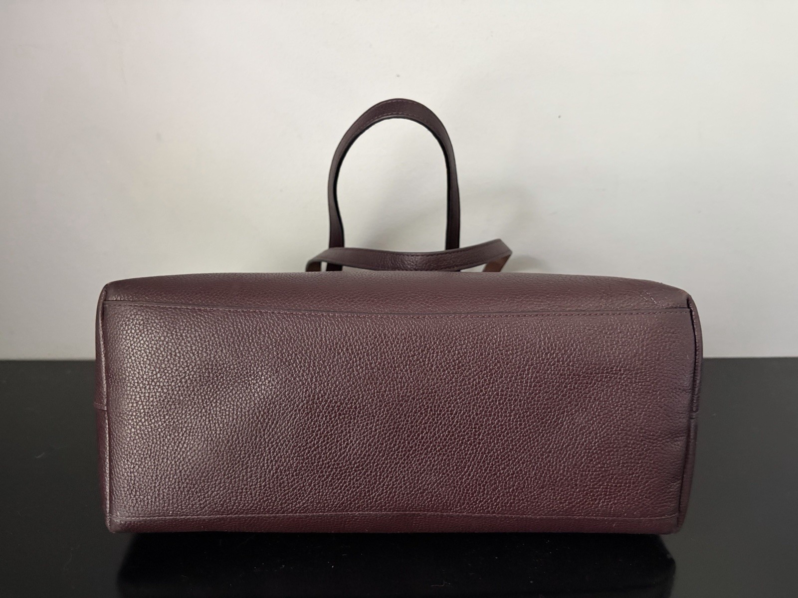 COACH Central Tote w/ Signature Logo Canvas Blocking/ Brown Pebble Leather/ Gold