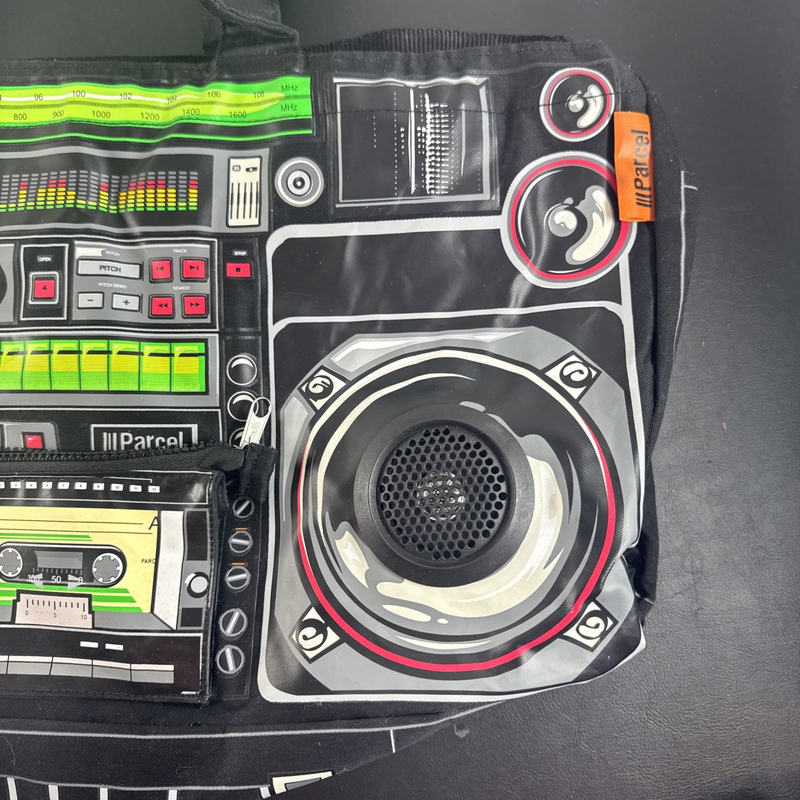 Vintage Y2K Loop NYC III Parcel Boombox Cassette Tote Bag w/ Real Speakers