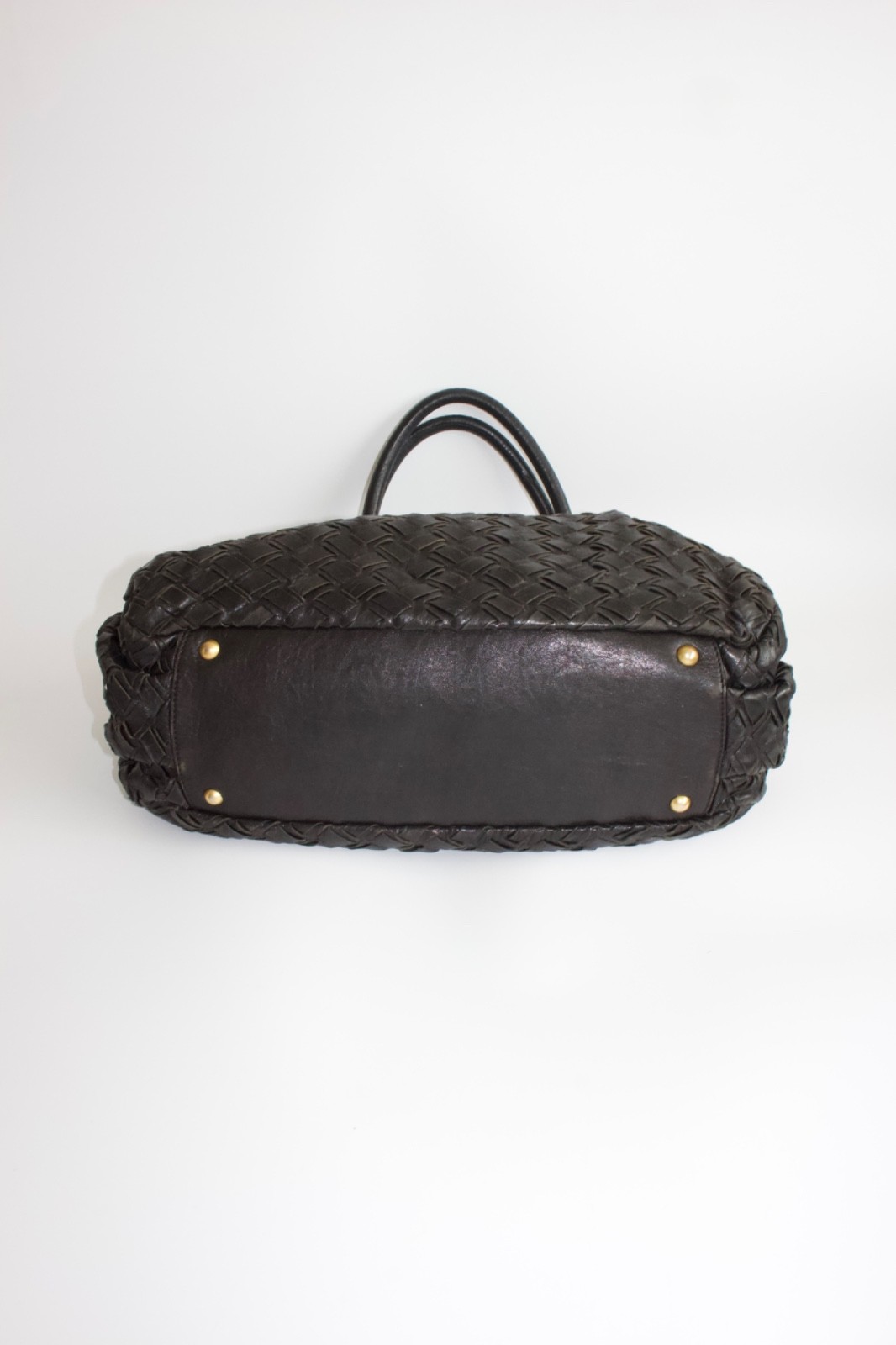 Miu Miu black woven leather handbag
