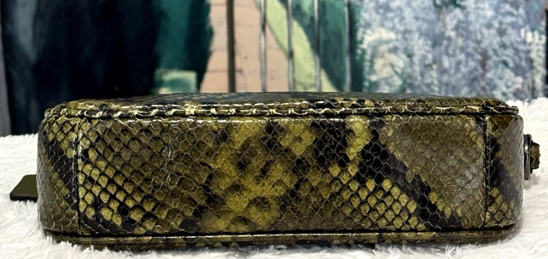 NWT Coach Nolita 19 Shoulder Bag Wristlet Snake Print CCF62 OLIVE MULTI Leather