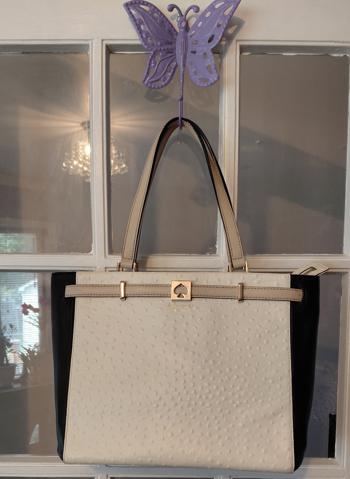 Kate Spade Houston Street Exotic Leather Demarco Bag LARGE Tote
