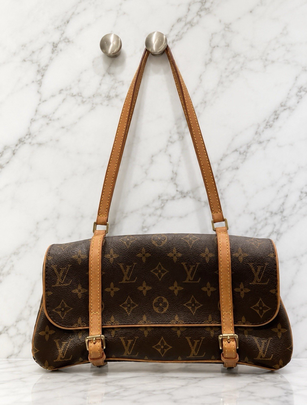 Louis Vuitton Marelle M51157 Monogram Shoulder Bag Orig Owner Carried Once Auth
