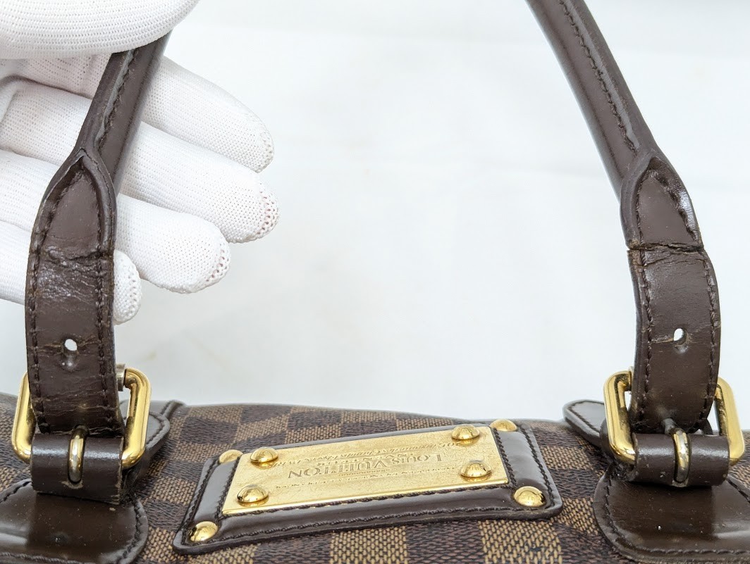 LOUIS VUITTON Damier Ebene Berkeley Hand Bag N52000 DU0093 Authentic LV