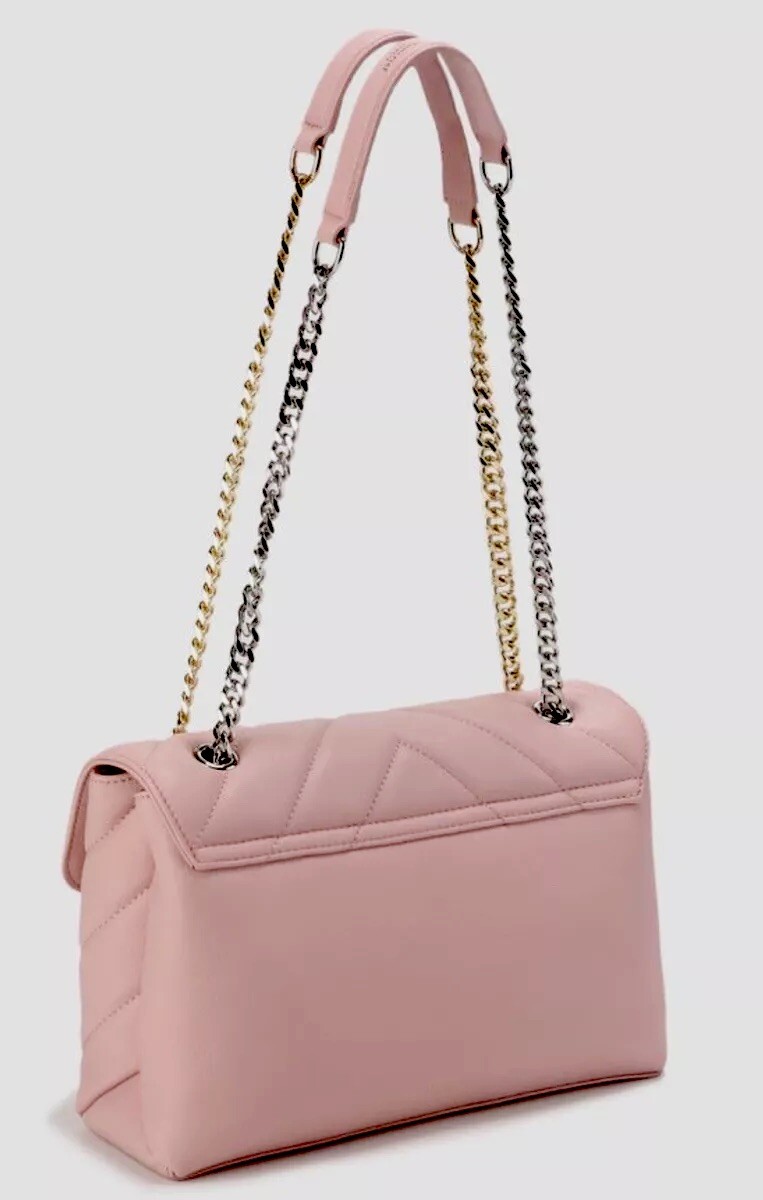 MONCRIEF LONDON CAITHLYN LEATHER SHOULDER/CROSSBODY BAG SOFT PINK NEW $780