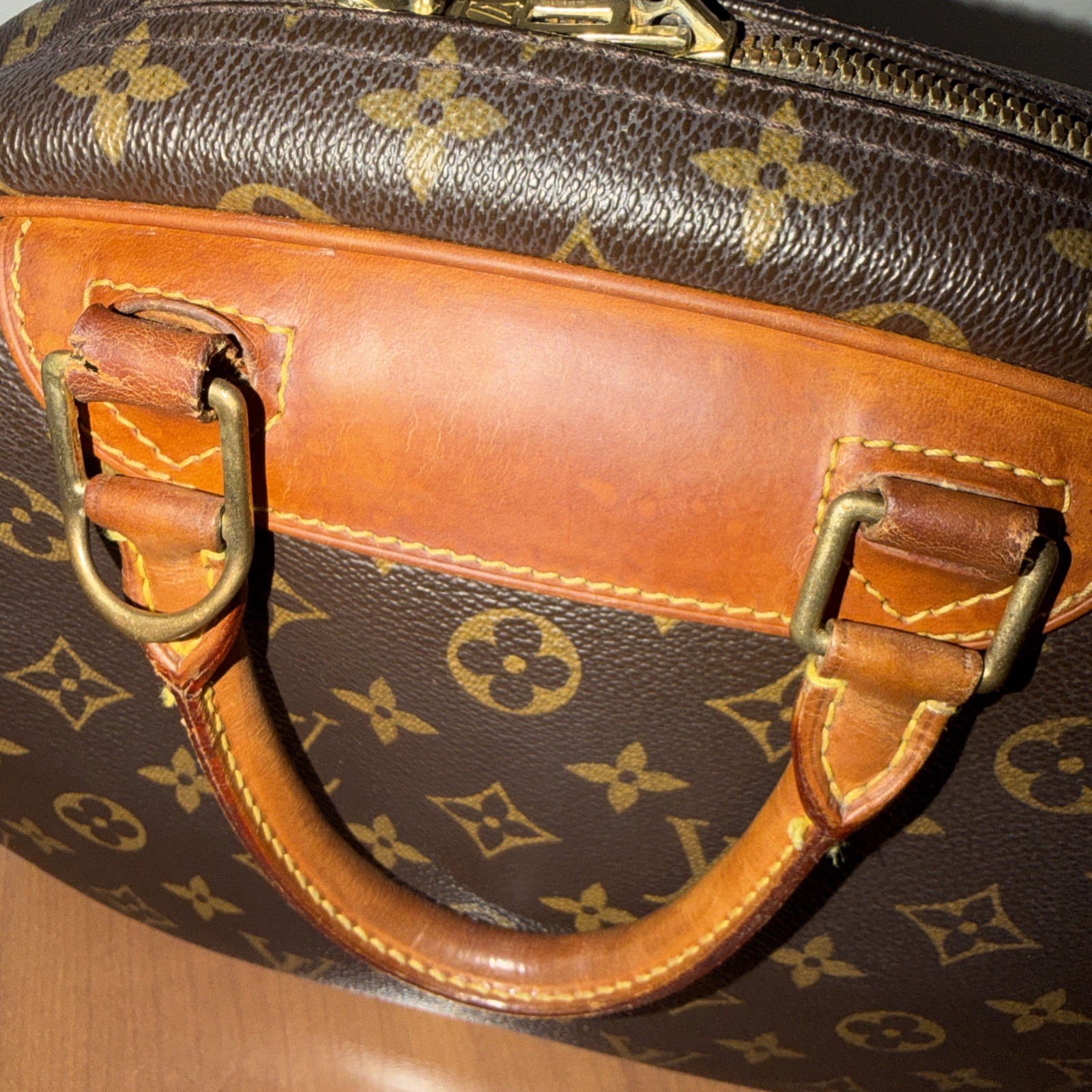 LOUIS VUITTON Trouville Handbag Monogram Canvas Vintage