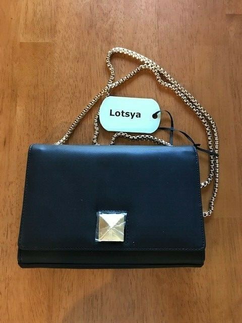 Lotsya Women’s Black Crossbody Purse 8.7″ X 5.9″ X 2.4″ NWT FAST SHIPPING