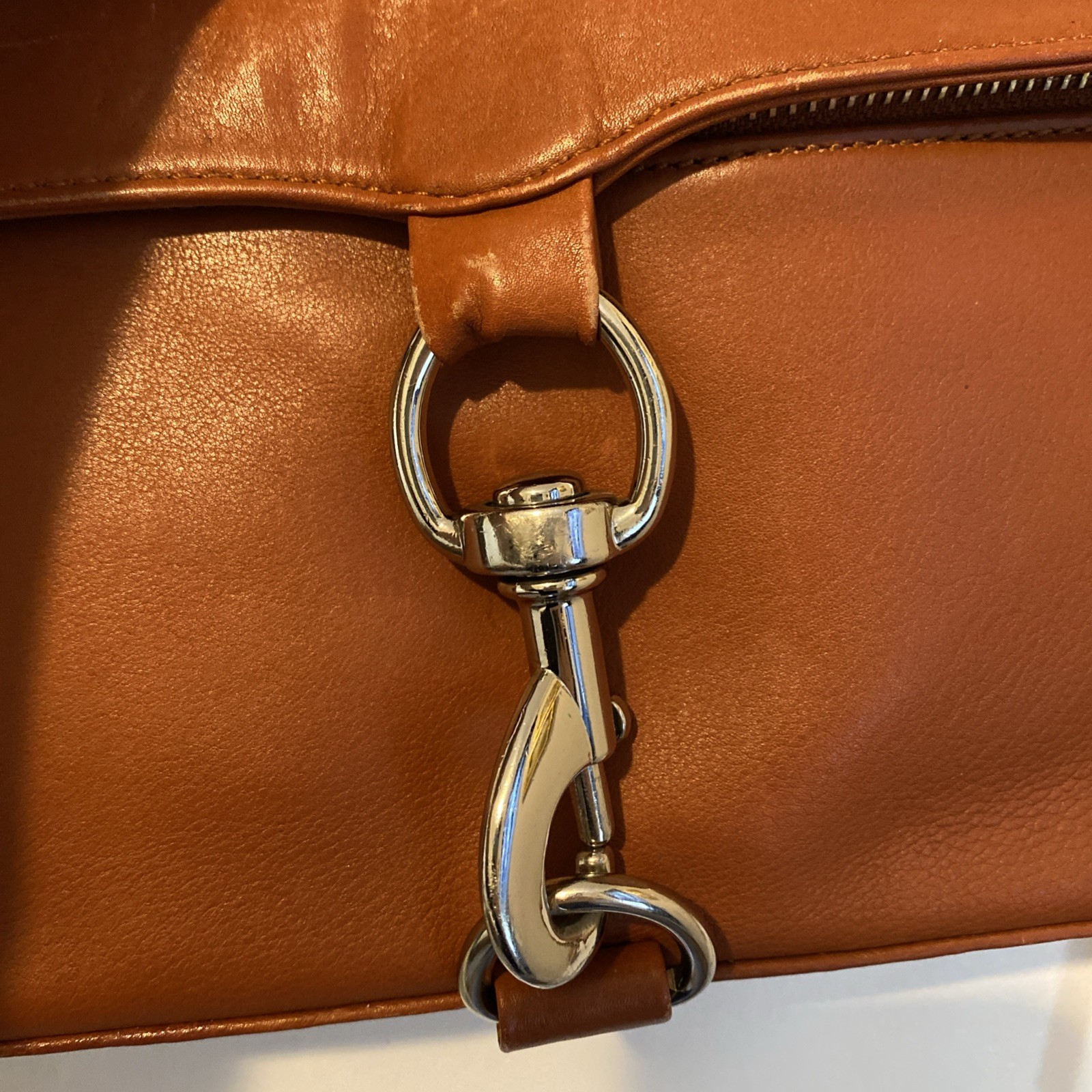 Rebecca Minkoff Mini Mac Crossbody Almond Color Purse