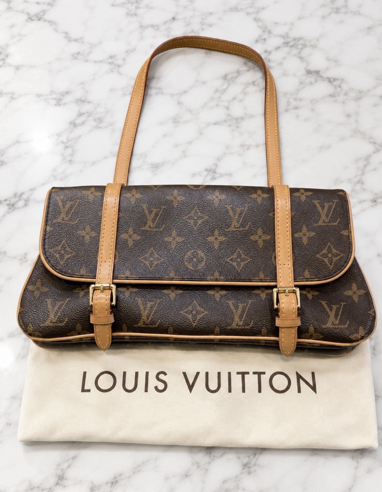 Louis Vuitton Marelle M51157 Monogram Shoulder Bag Orig Owner Carried Once Auth