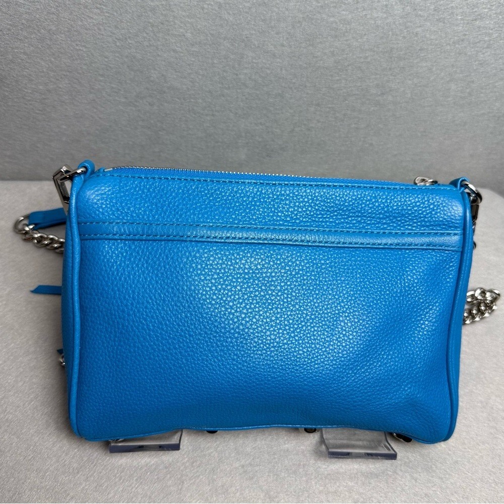 Rebecca Minkoff Mini MAC in True Turquoise Crossbody Leather Handbag Women’s