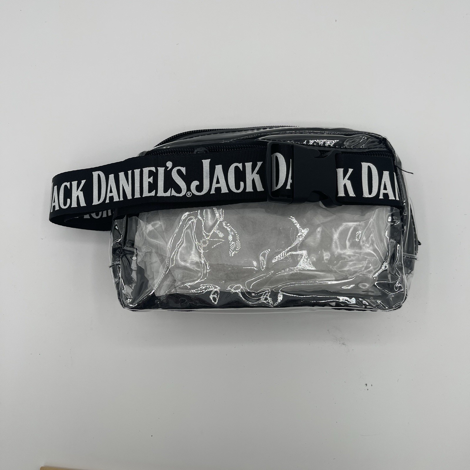 Jack Daniel’s Old No. 7 Clear Bag Fanny Pack Zipper Stadium Festival Liquor