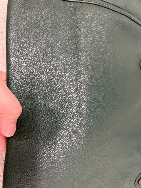 Fossil Sydney Green Leather Tote Bag Excellent