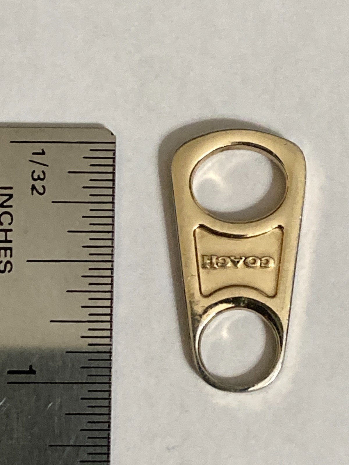 Coach Replacement Zipper Pull_Gold-Tone Metal