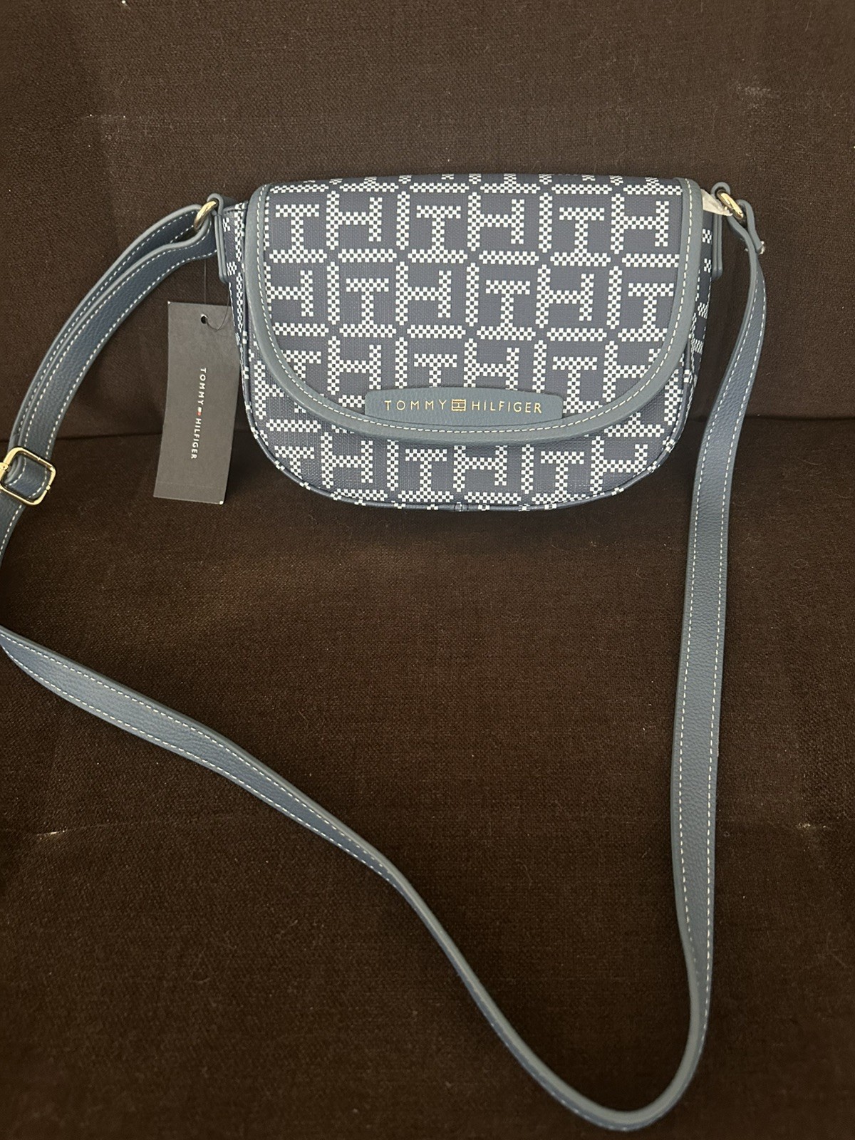 Tommy Hilfiger Charcoal Blue/Breezy Blue Diana Cross Body Women Handbags