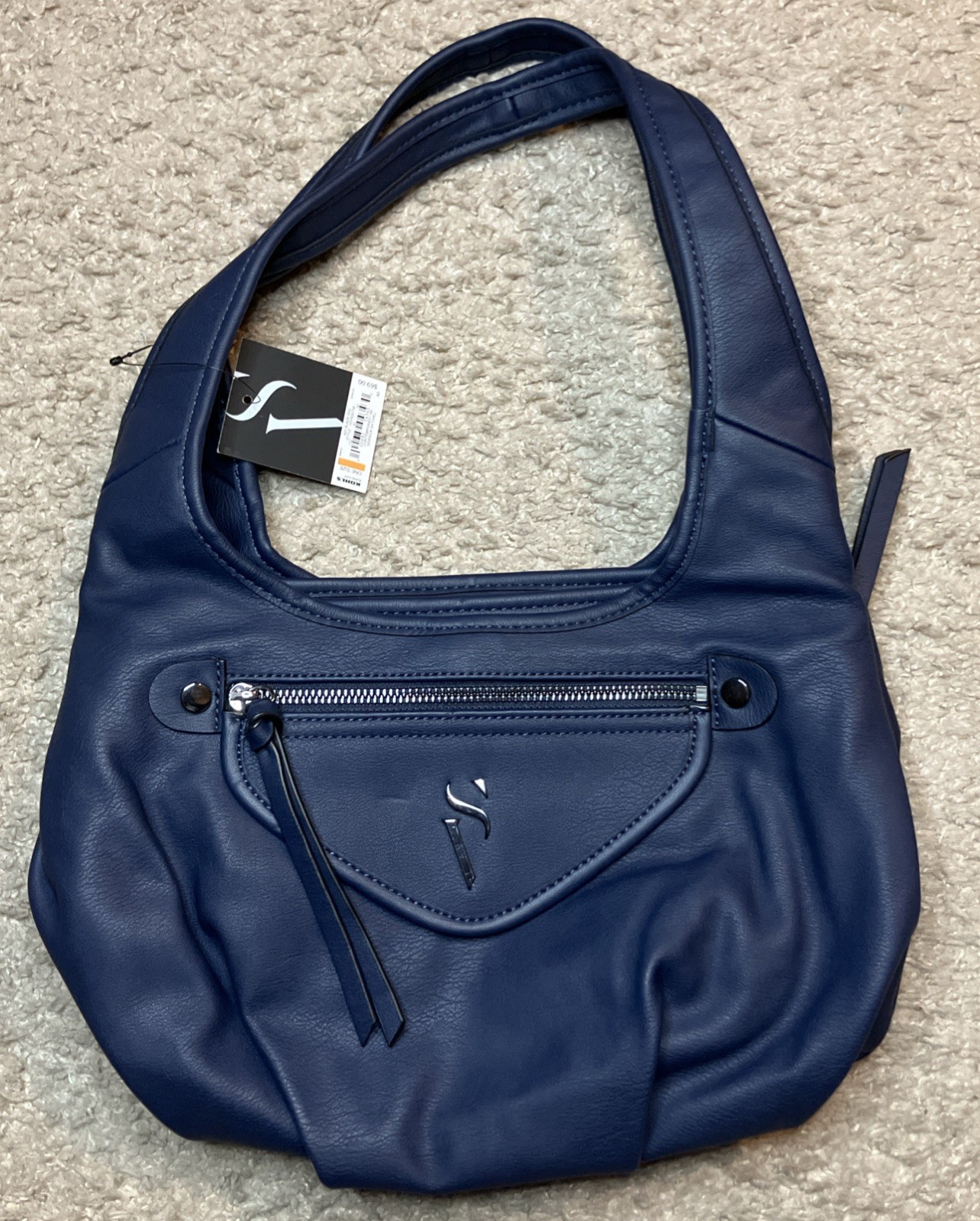 Vera Wang Faux Leather Purse “Contemporary HB Sidekick Satchel”