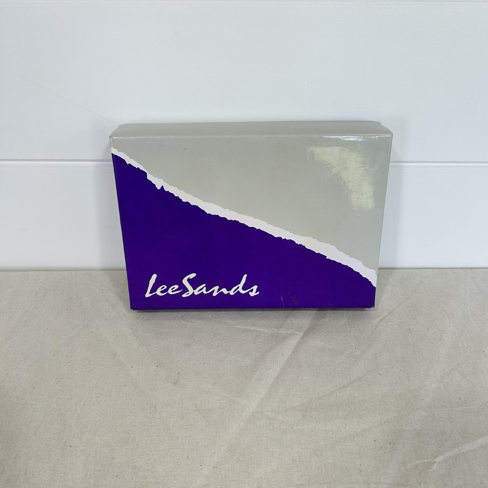 Lee Sands EEL Skin Clutch Purse With Original Box And Card Insert Cognac NEW