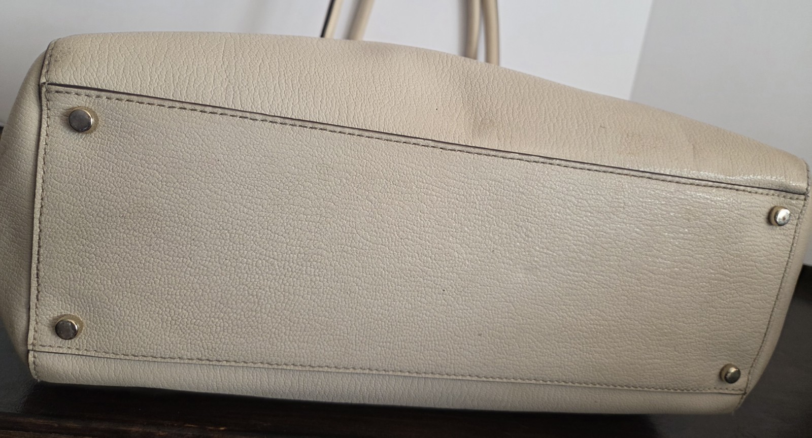 Kate Spade Tasseled Tote Bag Longacre Court Cal Soft Cream *See Description