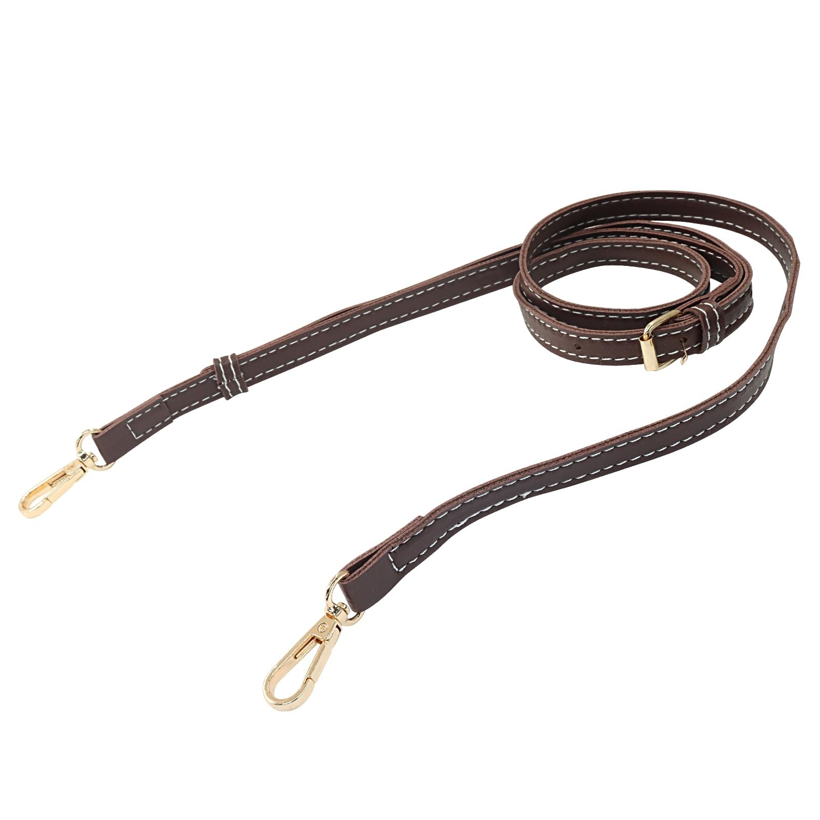 Moicstiy Brown Leather Purse Strap | Replacement, Adjustable, Crossbody Shoul…