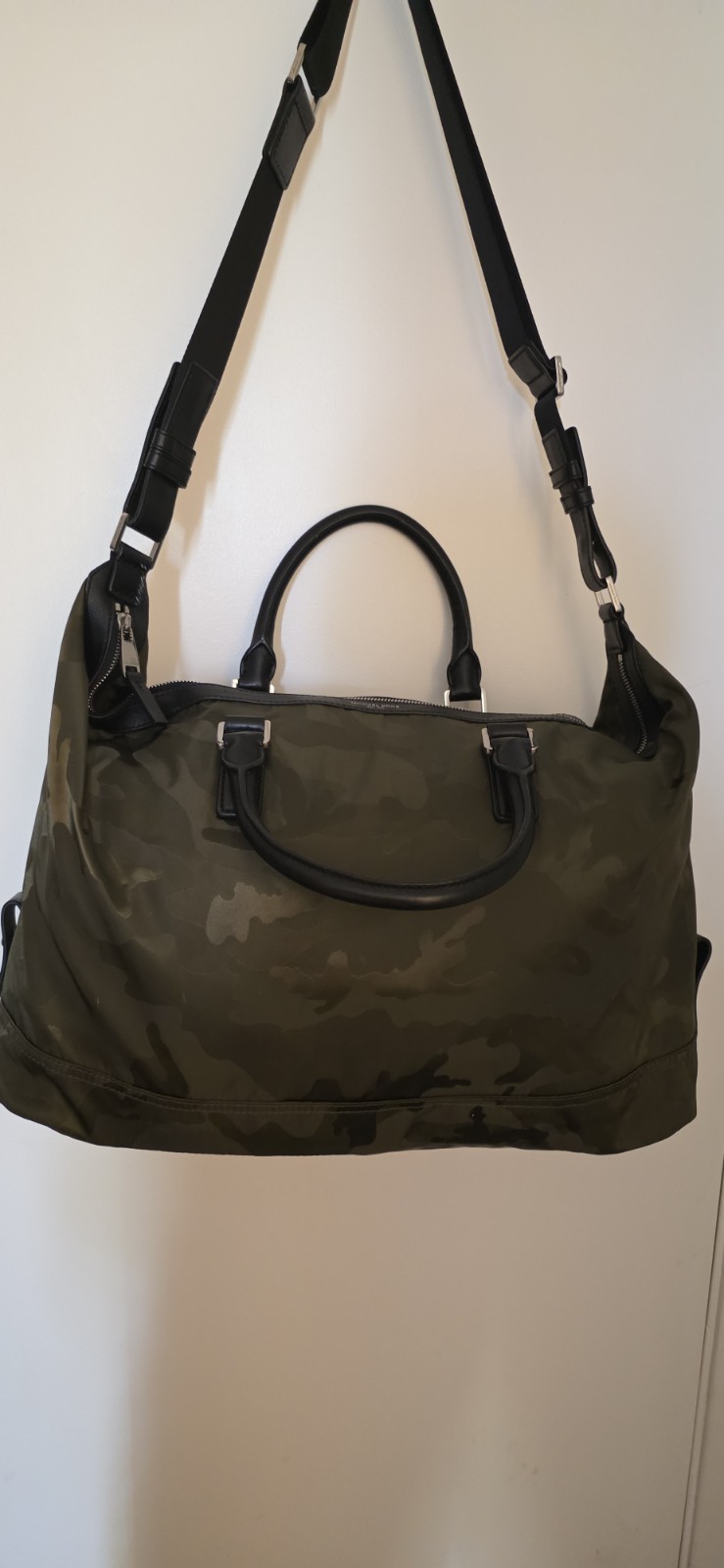 Michael Kors KENT 2WAY Shoulder Bag Handbag Camouflage Pattern/Green.Unisex Used