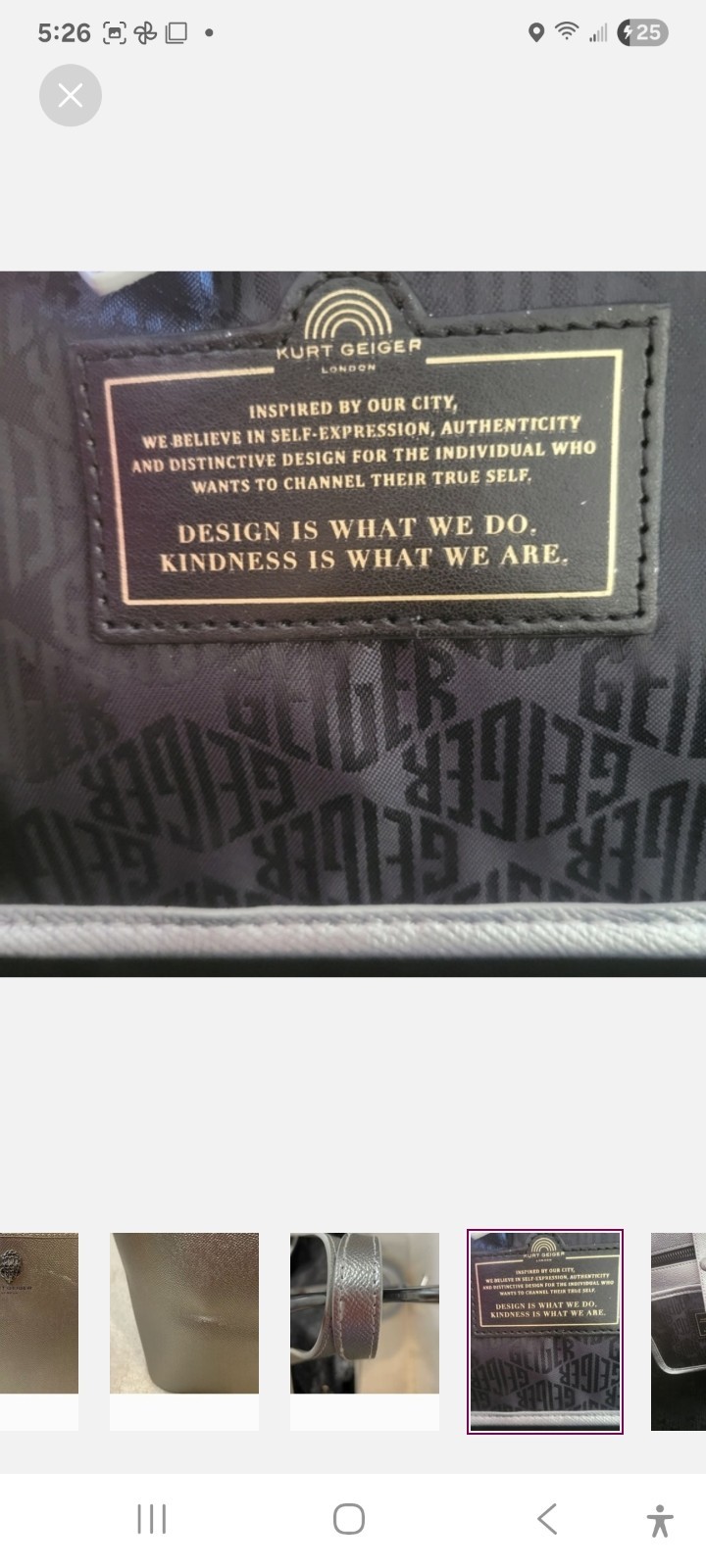 Kurt Geiger London Pewter Richmond Tote