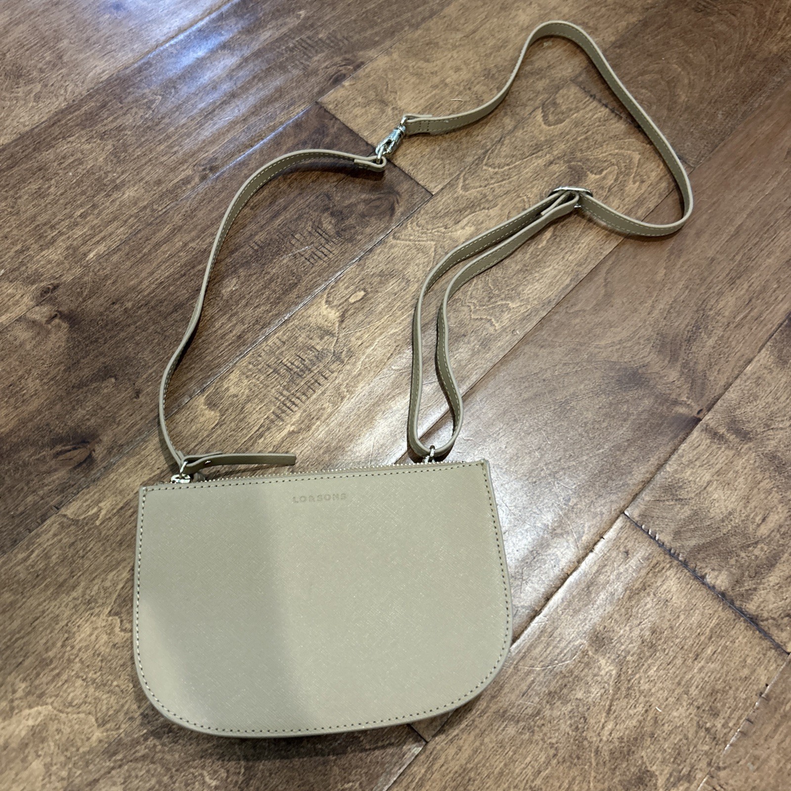 Lo & Sons Waverly 2 Belt Bag $154 MSRP Tan