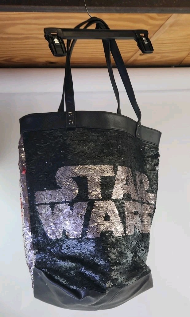 Star Wars Tote Bag Reversible Mermaid Sequin Lined Disney Parks Collectible NWT