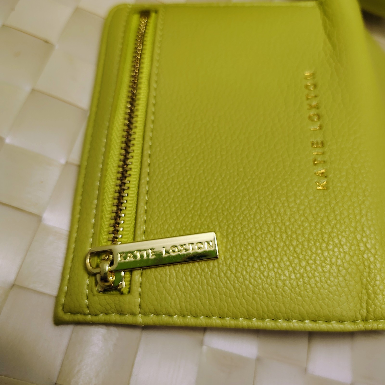 KATIE LOXTON Small Crossbody Bag – Lime Green & Wallet *NWOT