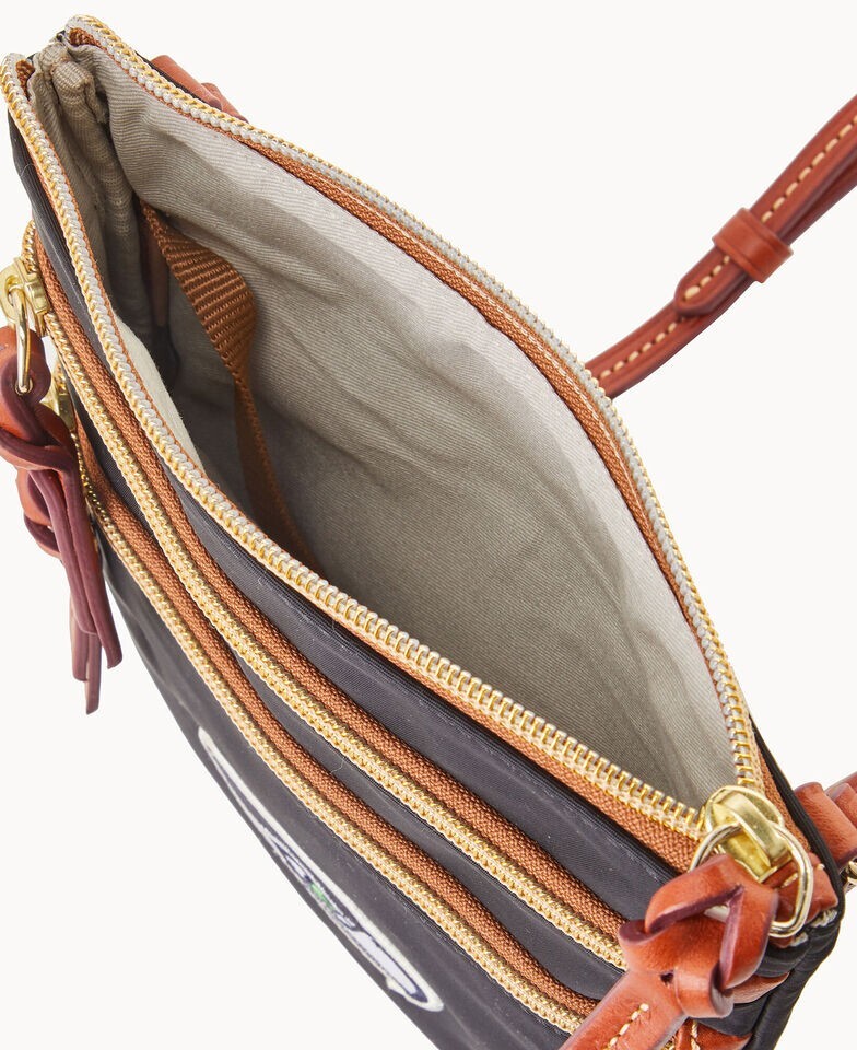Dooney & Bourke NFL Seattle Seahawks Triple Zip W/ ID holder Pouch NEW🎀NWT🎁NIP