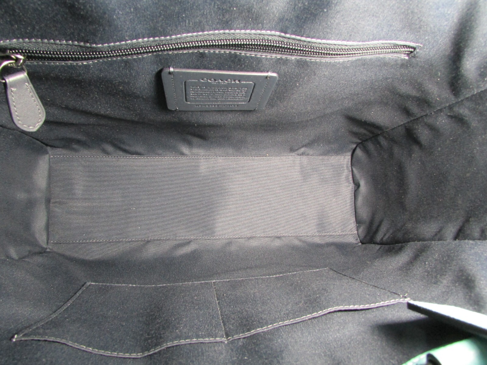 NWT Coach Pebble Leather Hudson Double Handle Tote C8157 Blue Green
